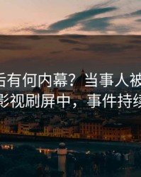 探秘背后有何内幕？当事人被曝丑闻，人人影视刷屏中，事件持续发酵