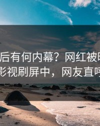 点击背后有何内幕？网红被曝丑闻，人人影视刷屏中，网友直呼过瘾