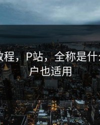 收藏级教程，P站，全称是什么？老用户也适用